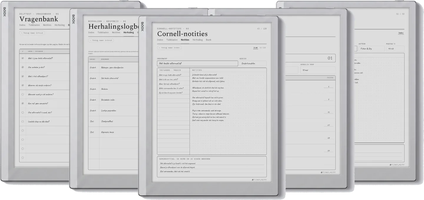 The Planner · Cornell-notities