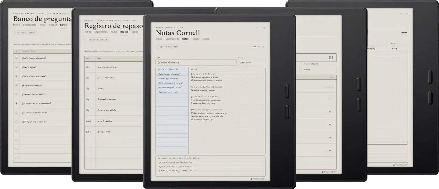 The Planner · Notas Cornell