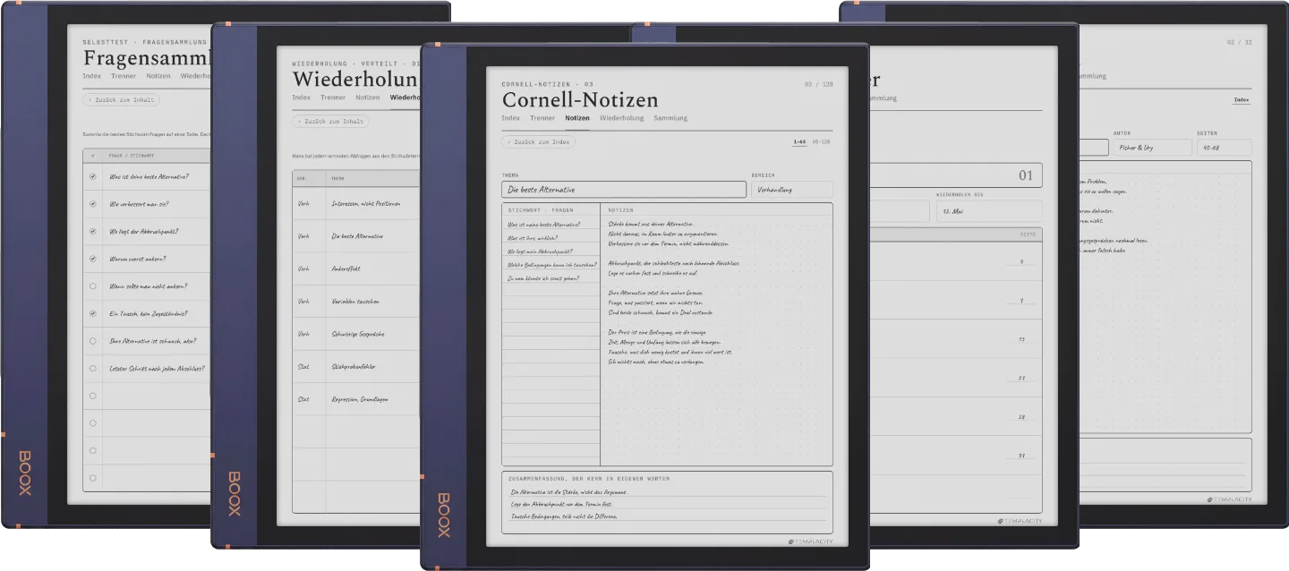 The Planner · Cornell-Notizen