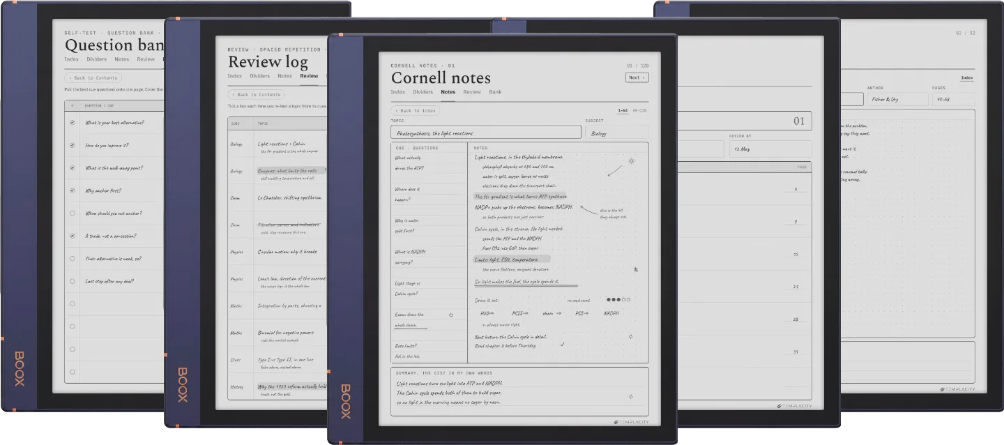 The Planner · Cornell Notes