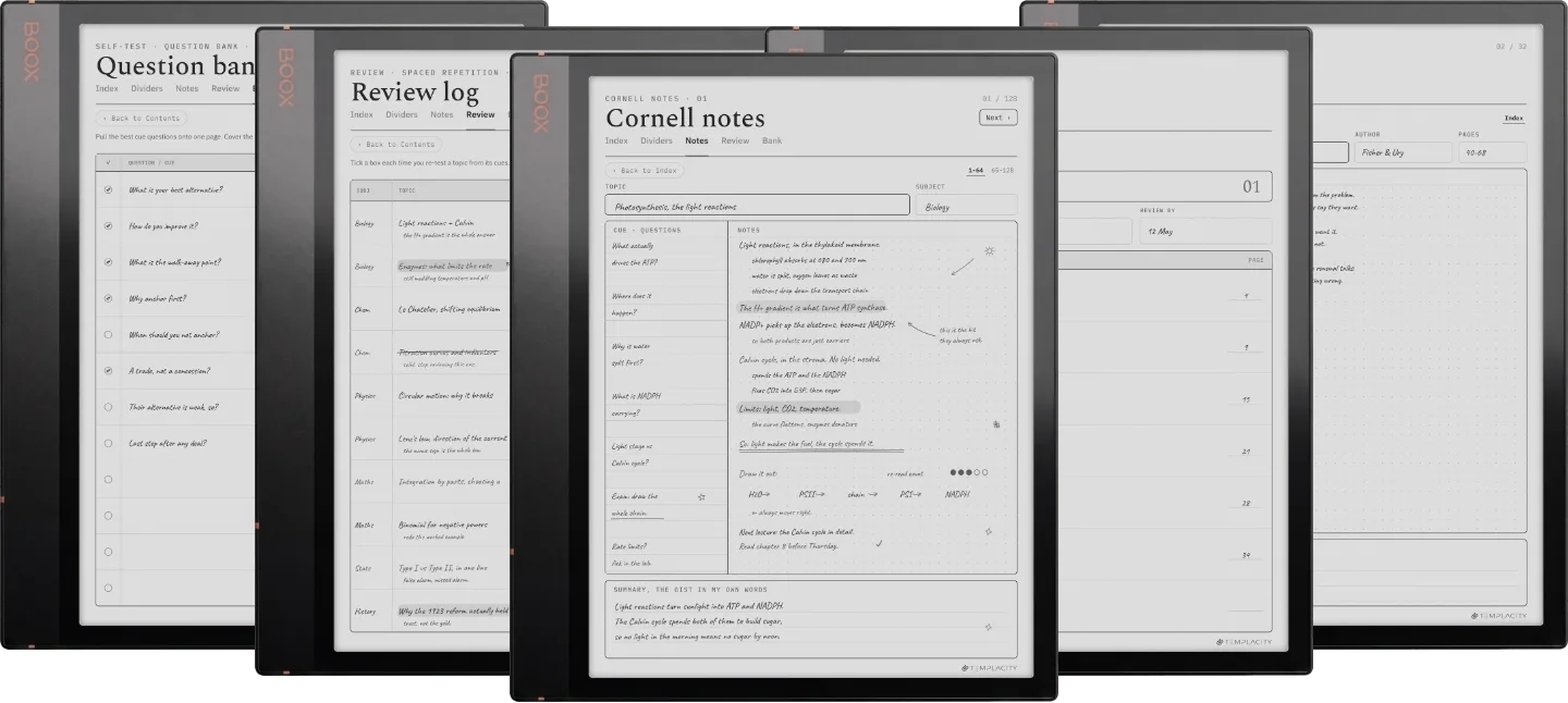 The Planner · Cornell Notes