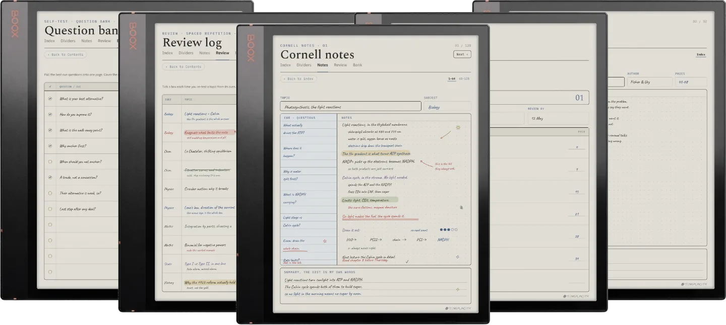 The Planner · Cornell Notes