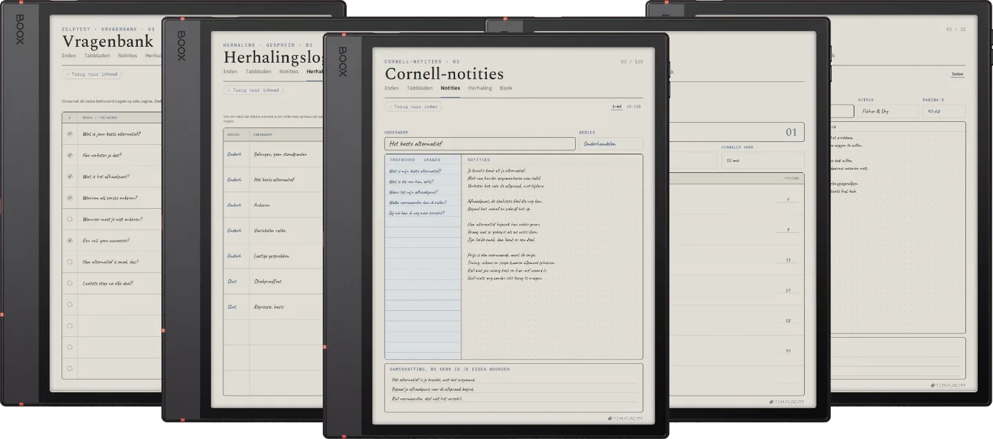 The Planner · Cornell-notities