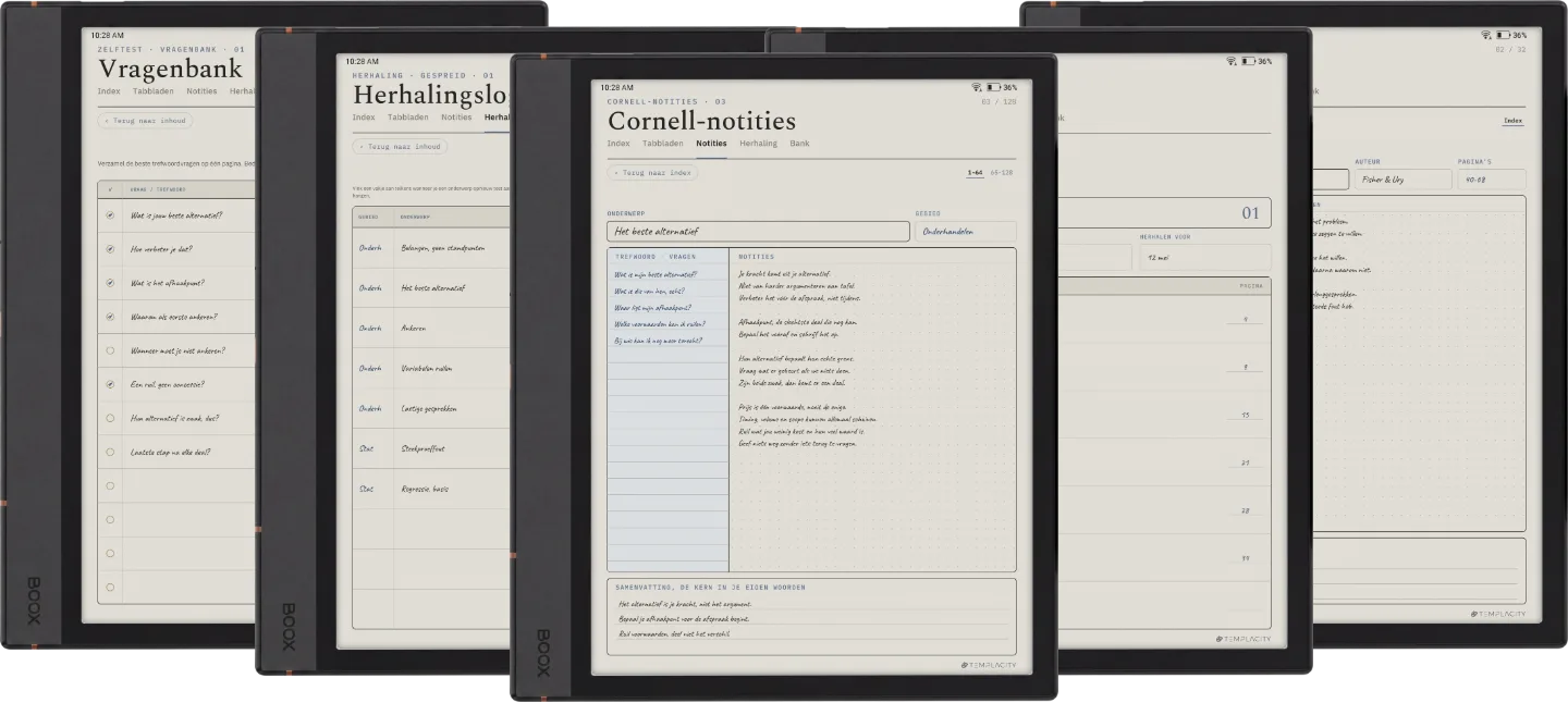 The Planner · Cornell-notities