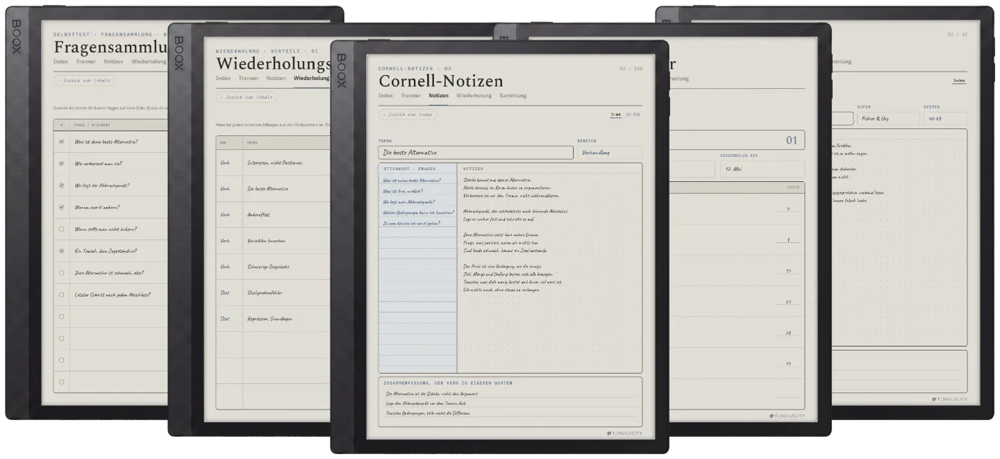 The Planner · Cornell-Notizen