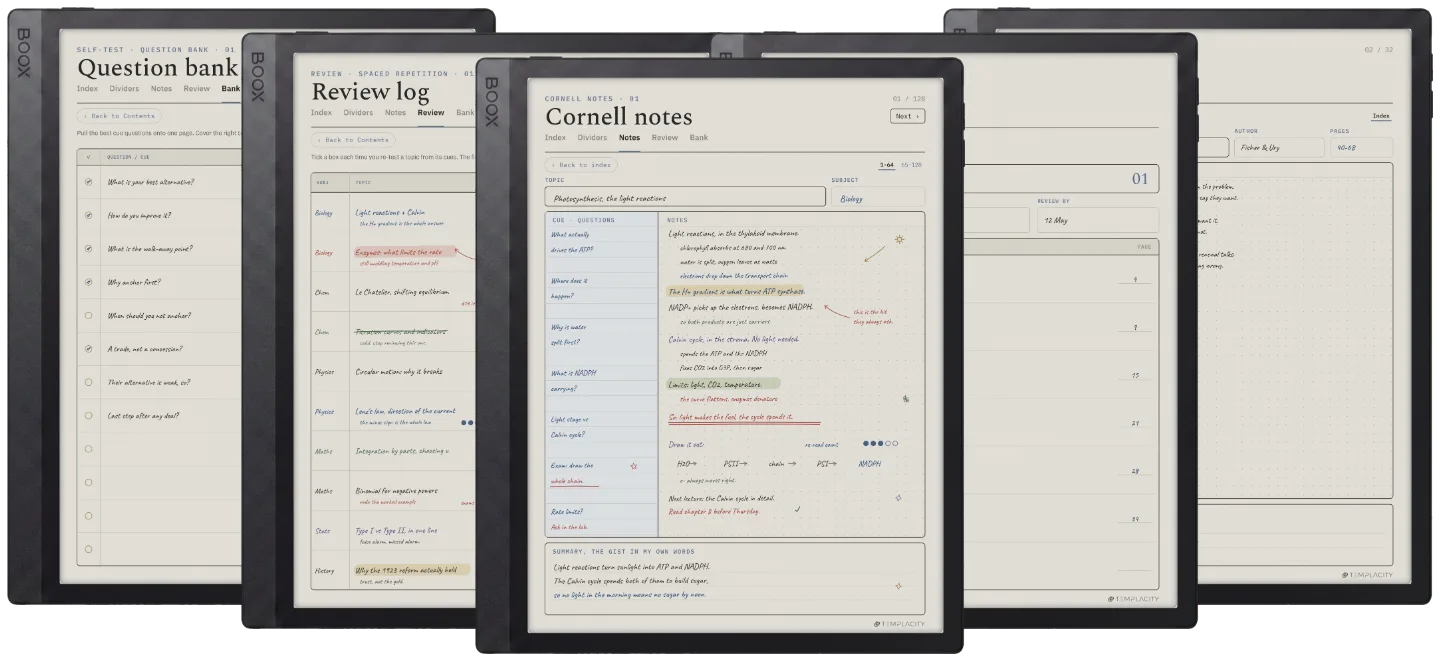 The Planner · Cornell Notes