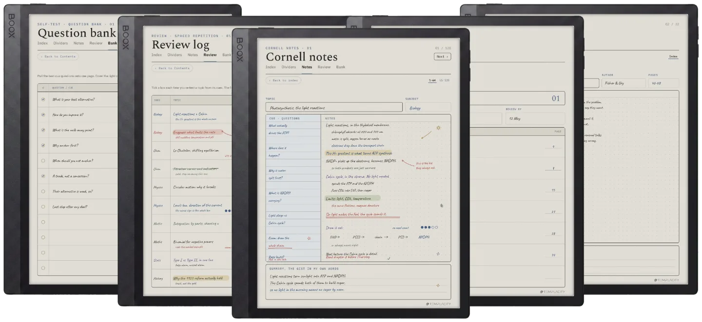 The Planner · Cornell Notes