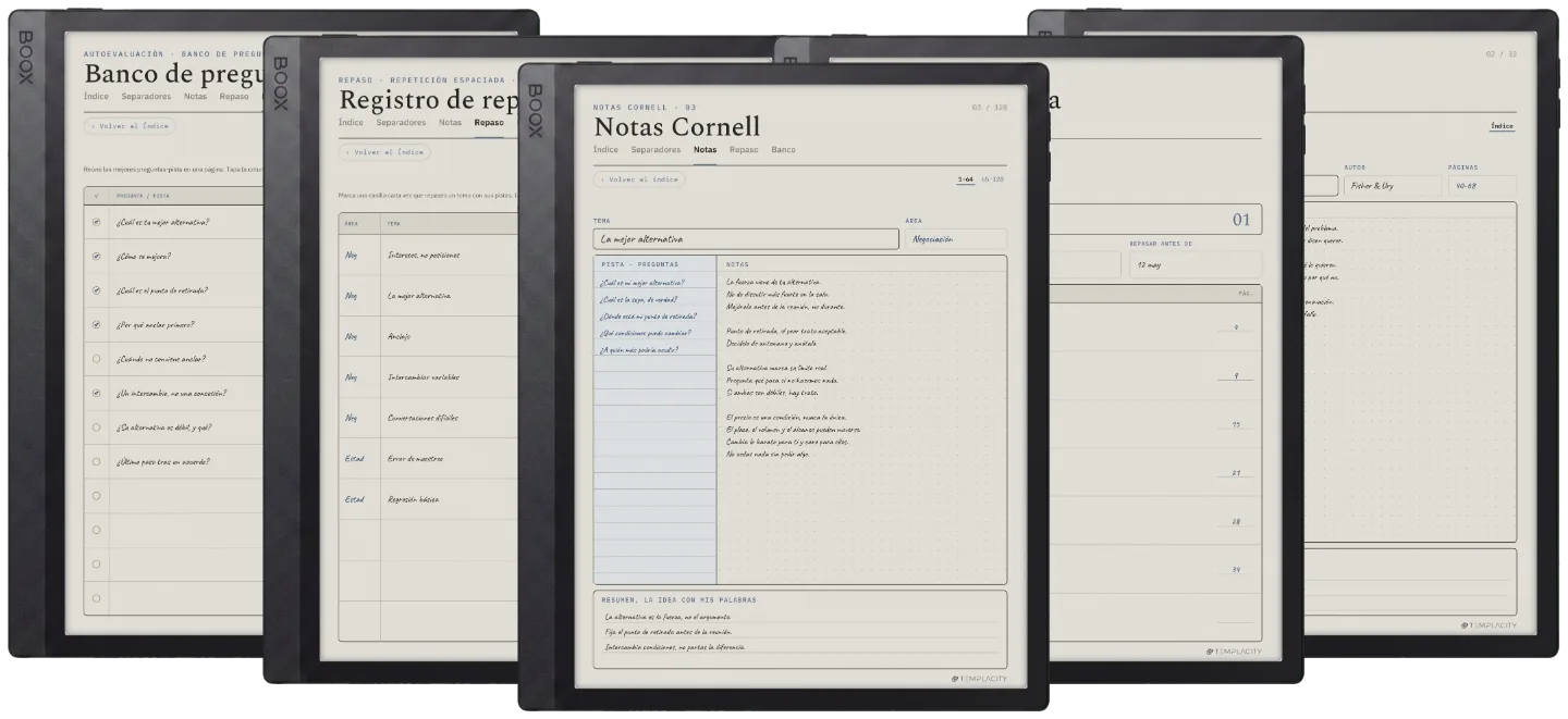 The Planner · Notas Cornell