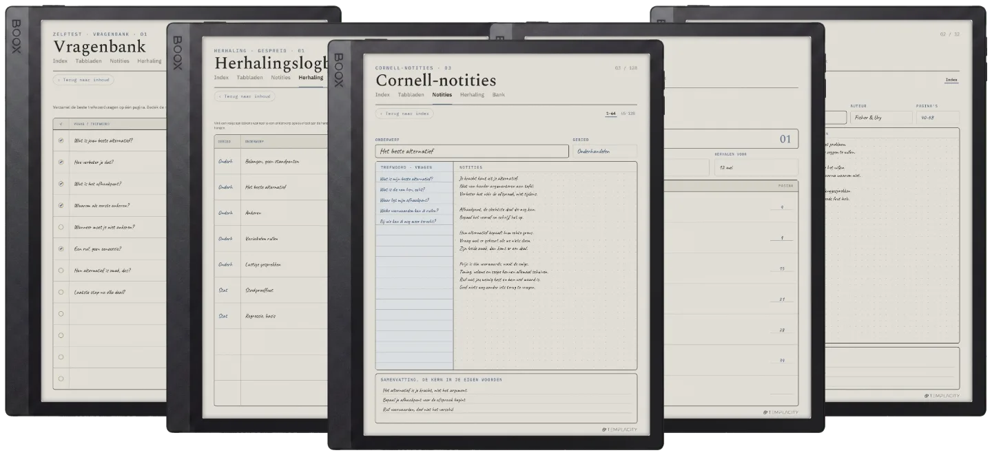 The Planner · Cornell-notities