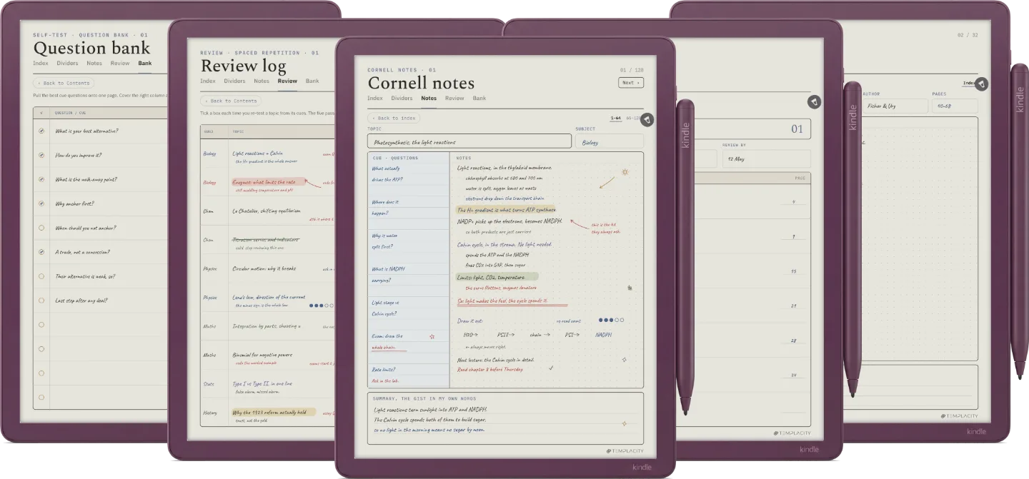 Cornell Notes Template