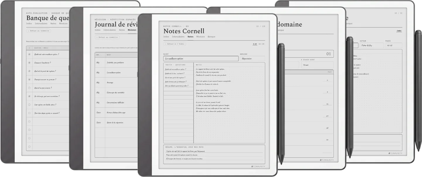 Modèle de notes Cornell
