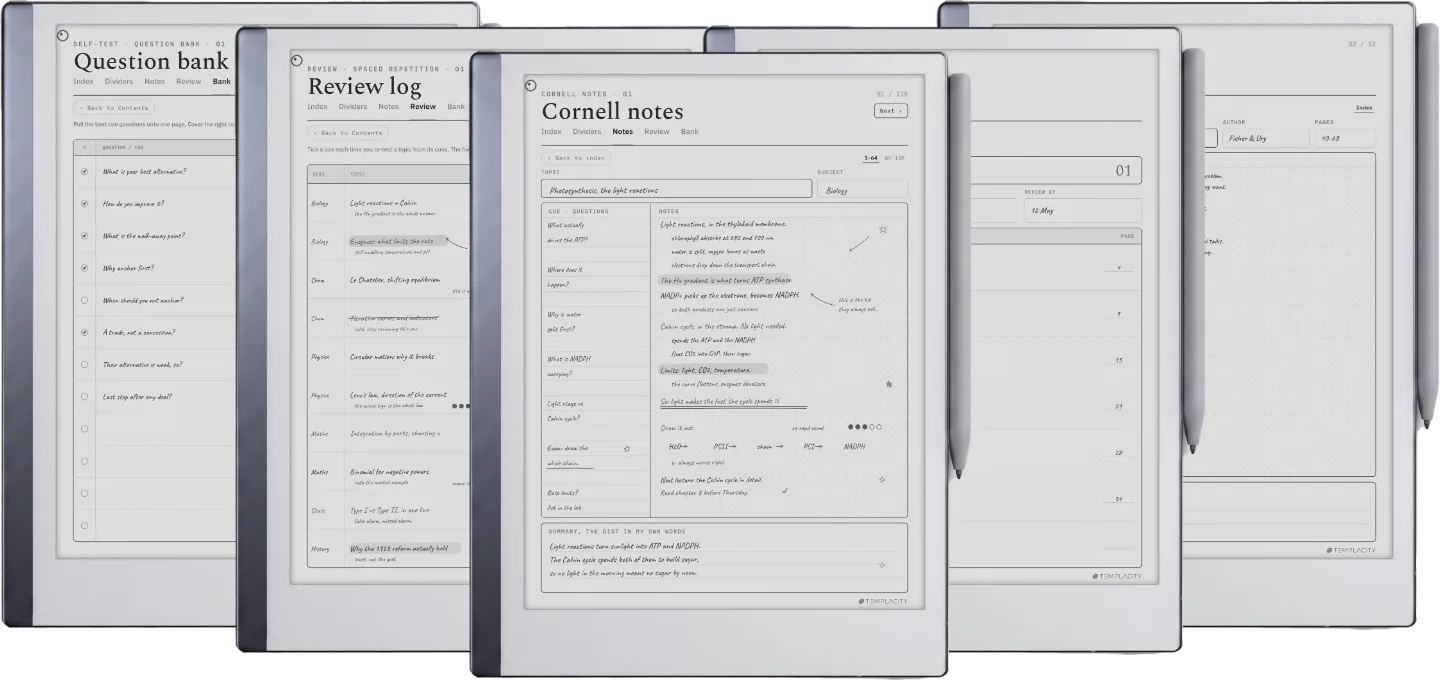 Cornell Notes Template