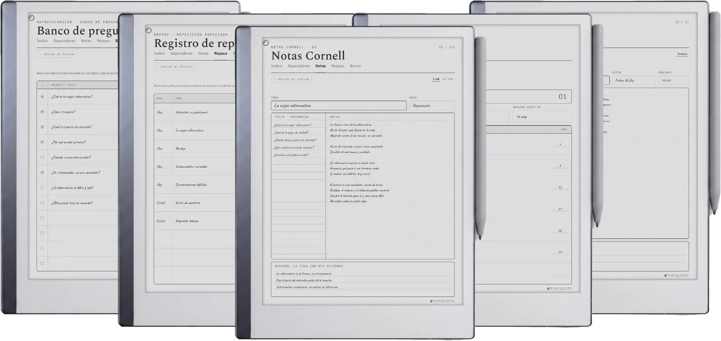 The Planner · Notas Cornell