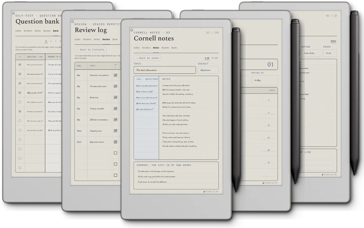 Cornell Notes Template