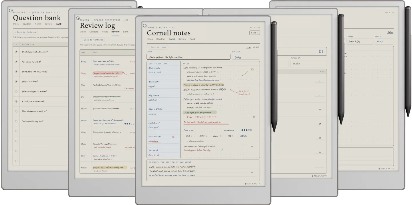 Cornell Notes Template