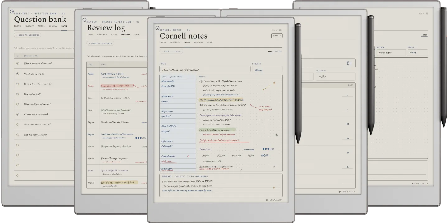 Cornell Notes Template