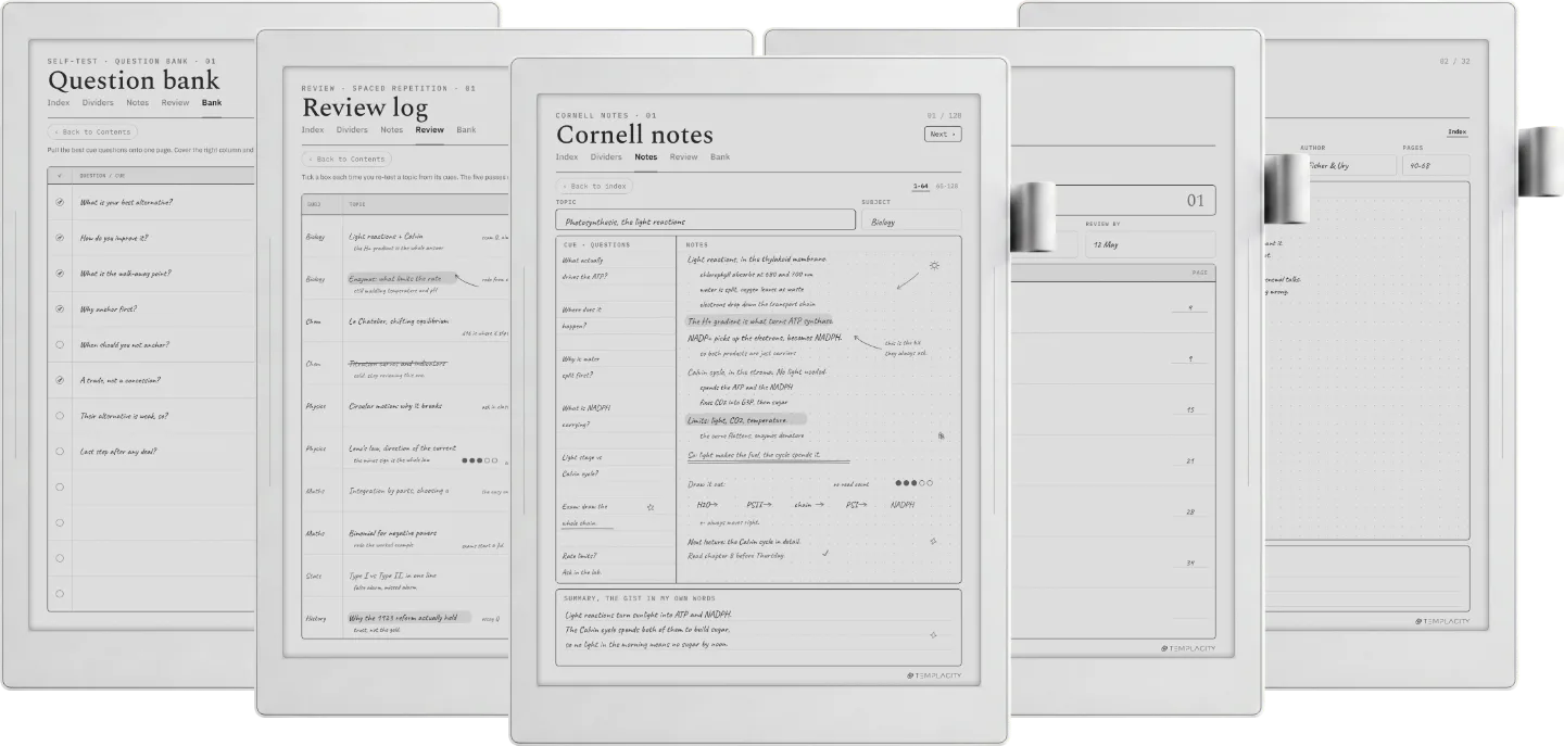 Cornell Notes Template