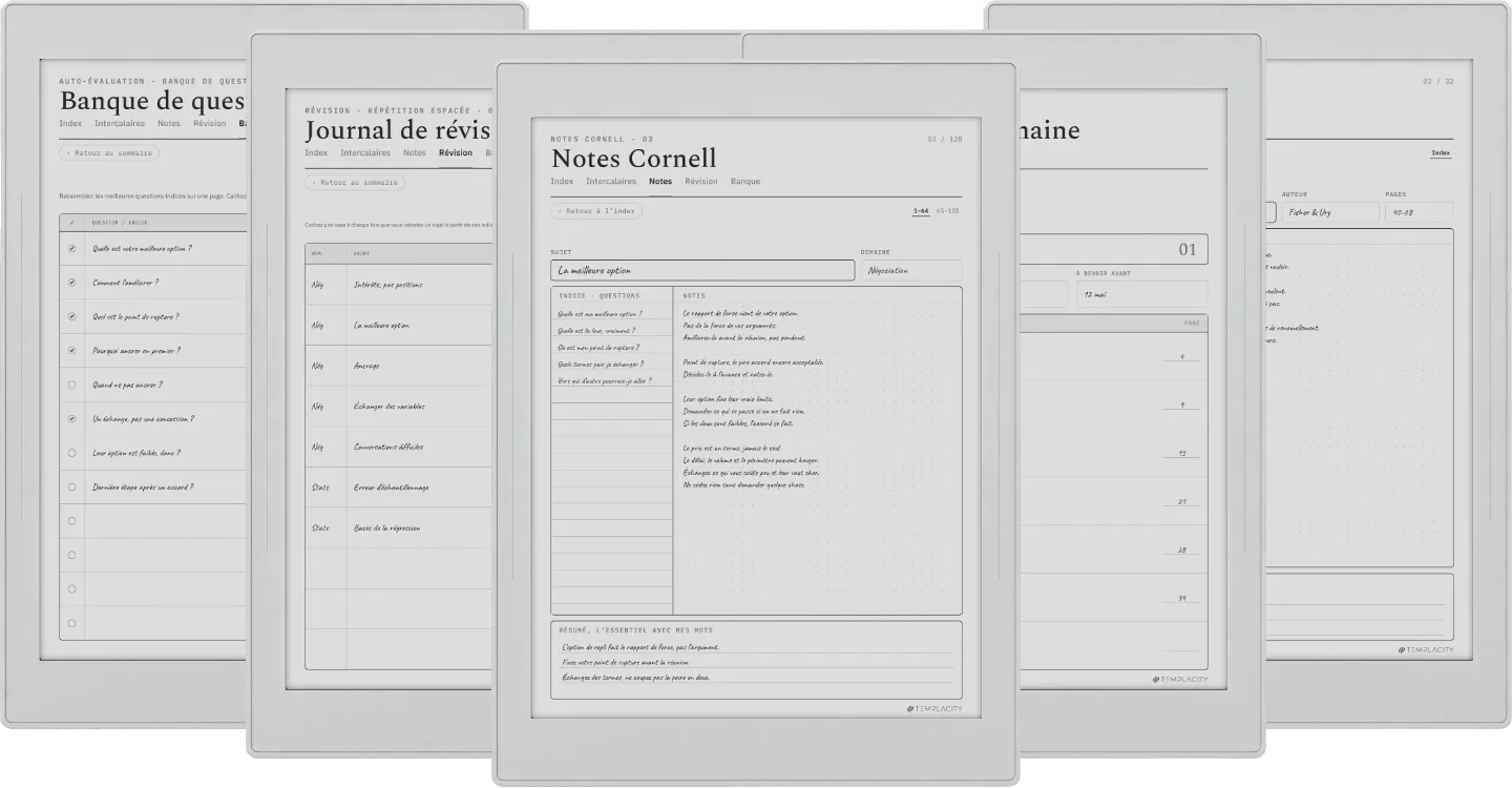 The Planner · Cornell Notes