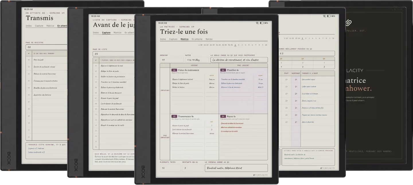 Le Planner · Matrice d'Eisenhower