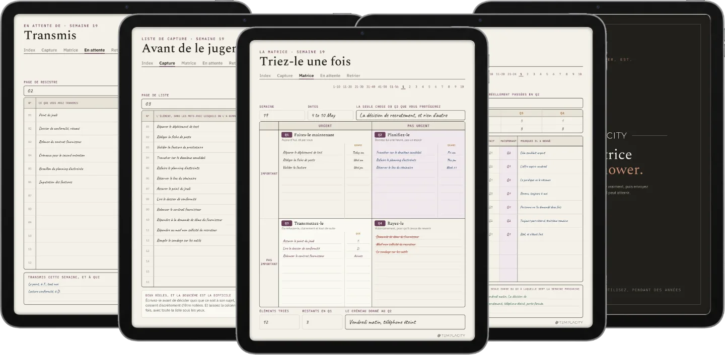 Le Planner · Matrice d'Eisenhower