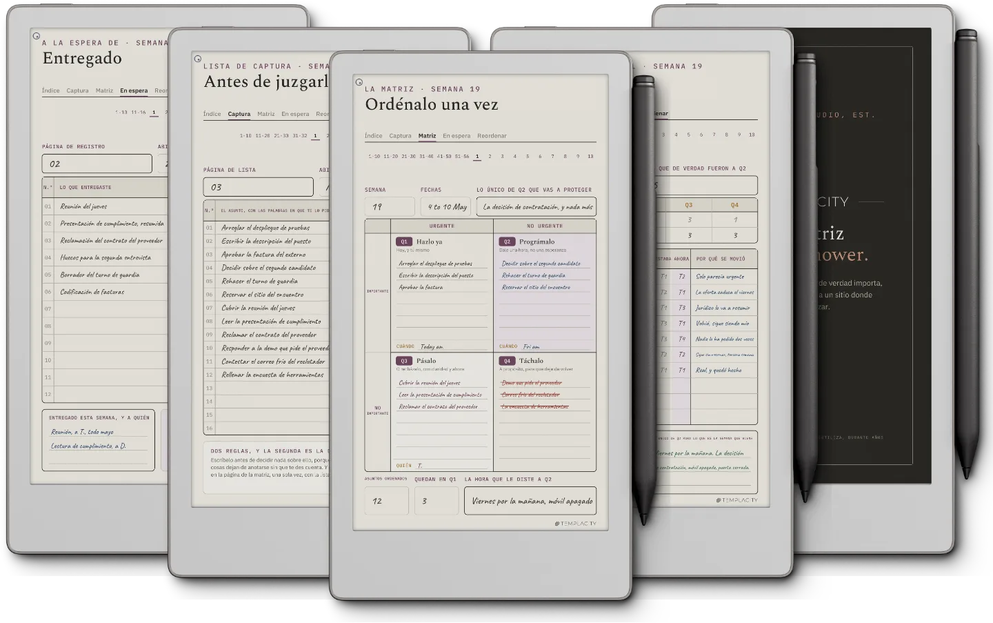 The Planner · Matriz de Eisenhower