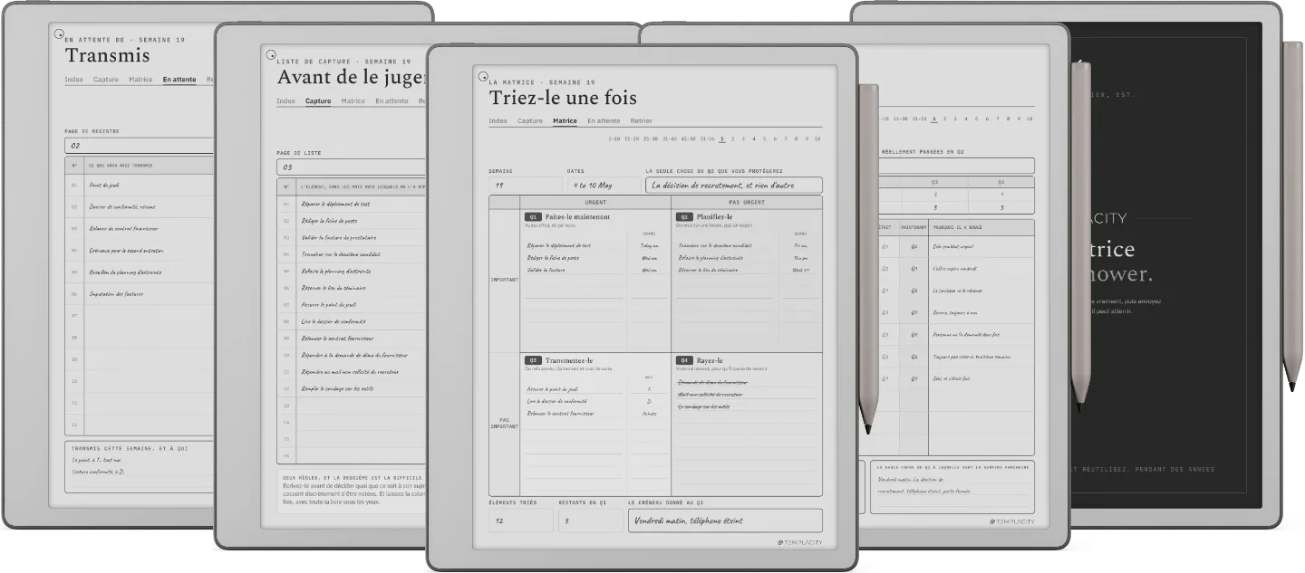 Le Planner · Matrice d'Eisenhower