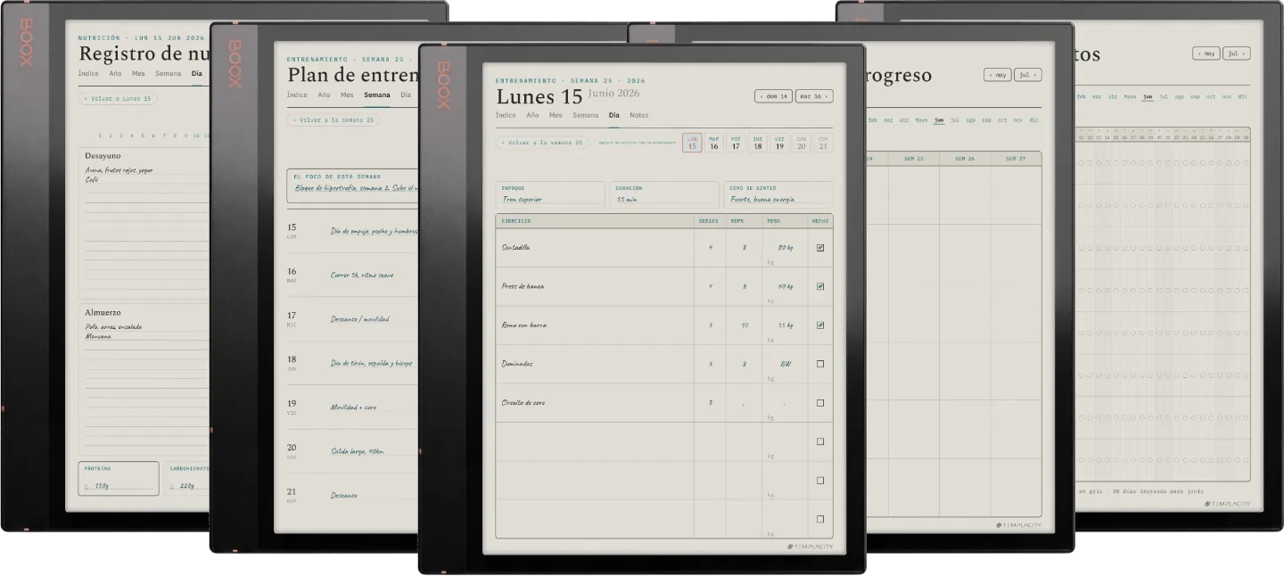 The Planner · Entrenamiento