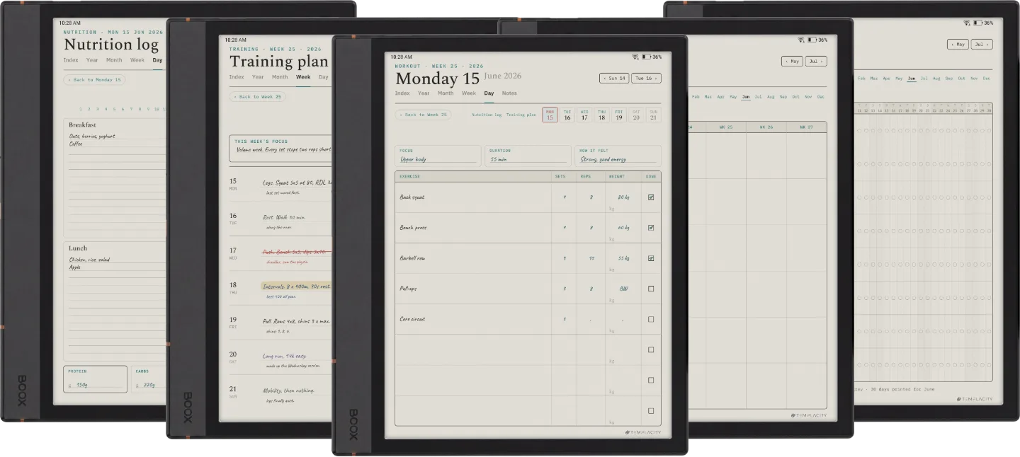 Digital Workout Planner