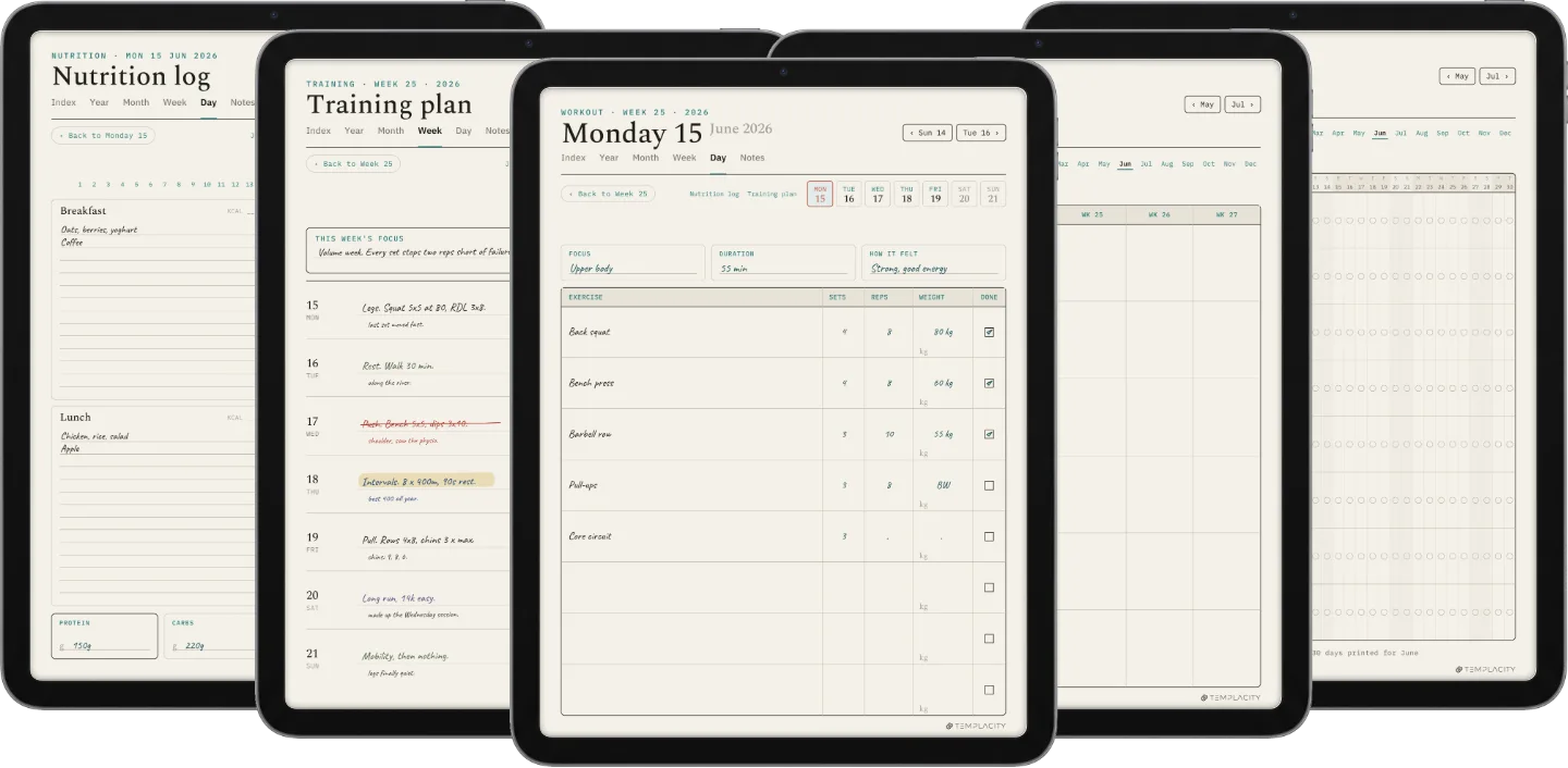 Digital Workout Planner