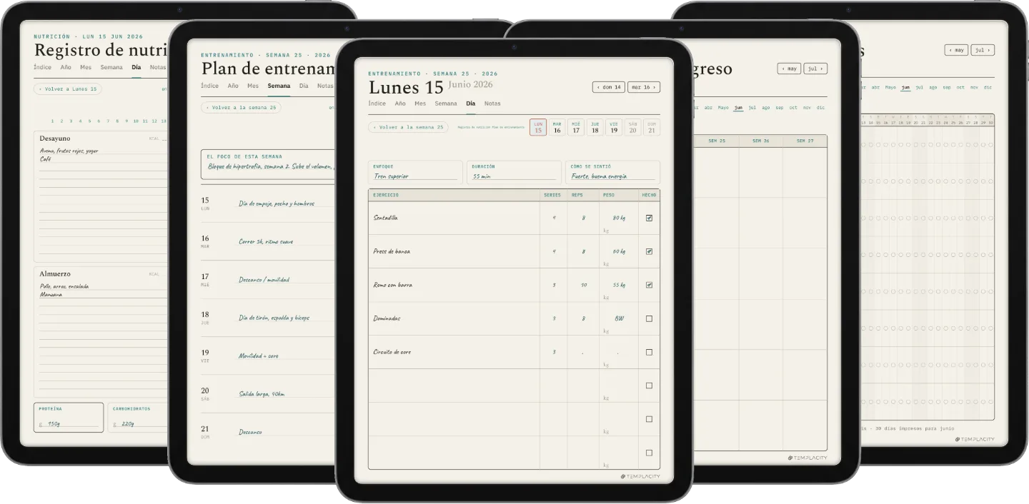 The Planner · Entrenamiento