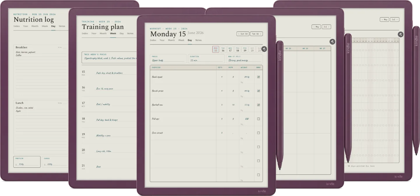 Digital Workout Planner