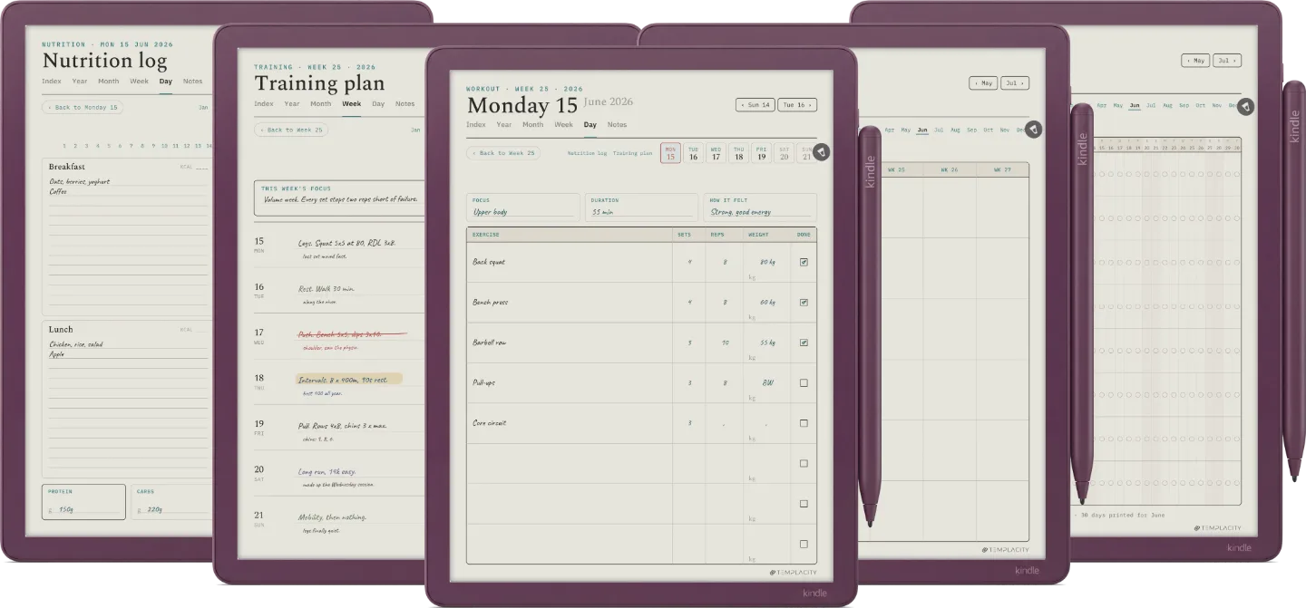 Digital Workout Planner