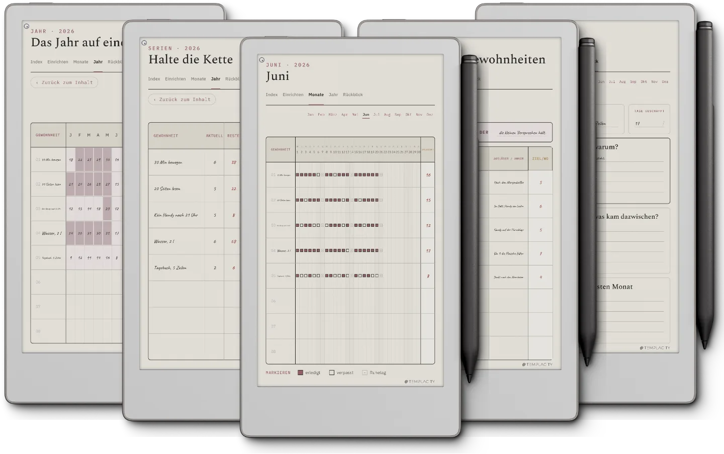 Habit-Tracker-Vorlage