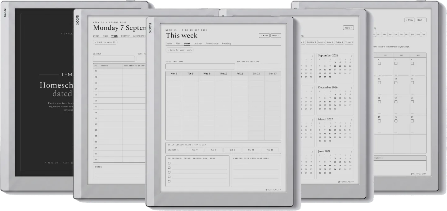 The Planner · Homeschool