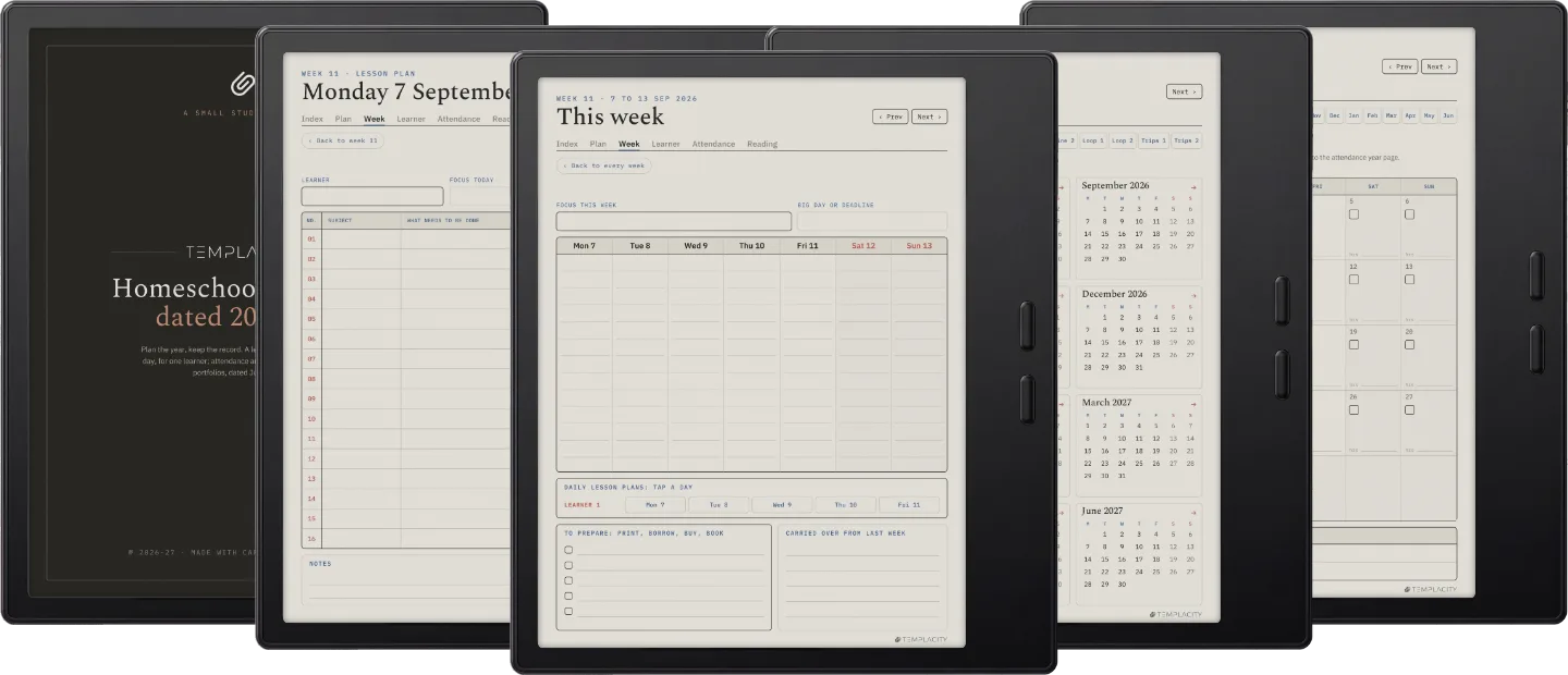The Planner · Homeschool