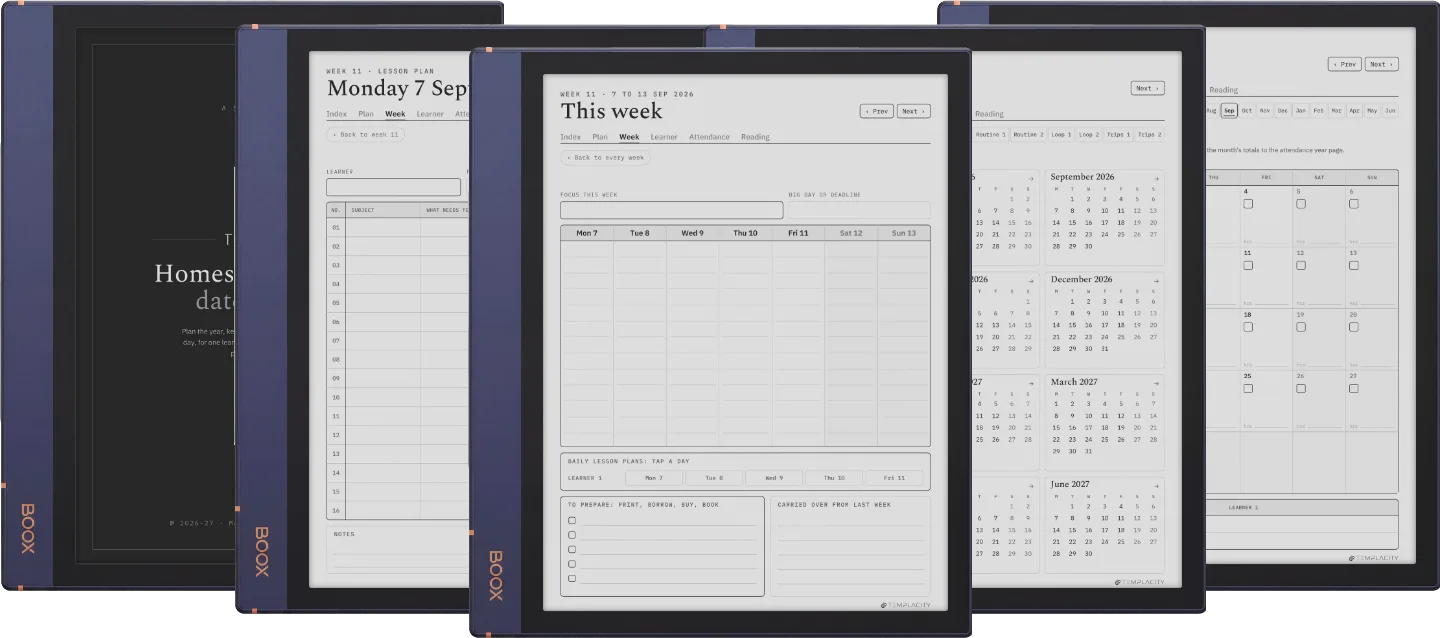 The Planner · Homeschool
