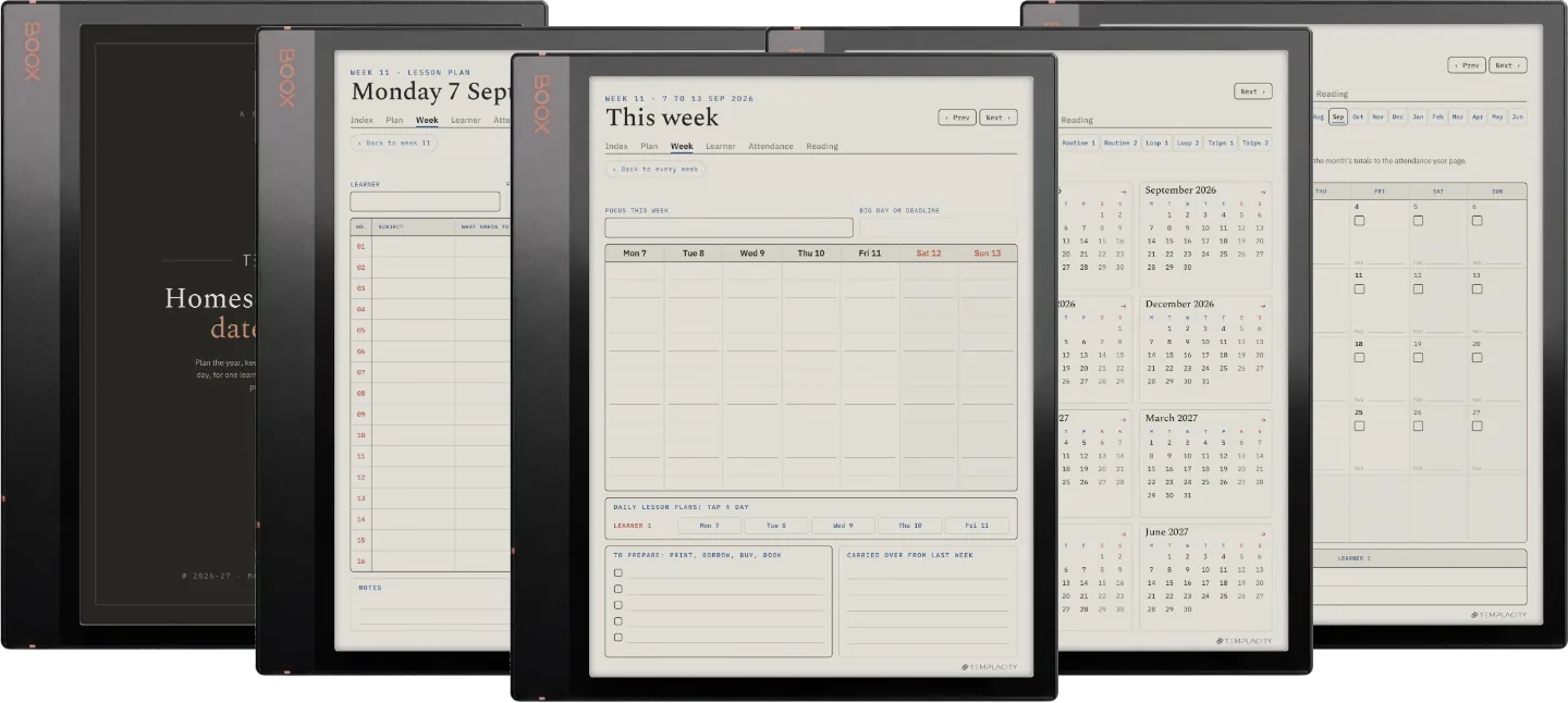 The Planner · Homeschool