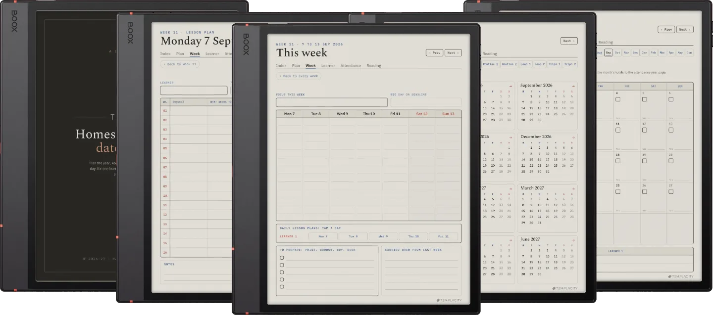 The Planner · Homeschool