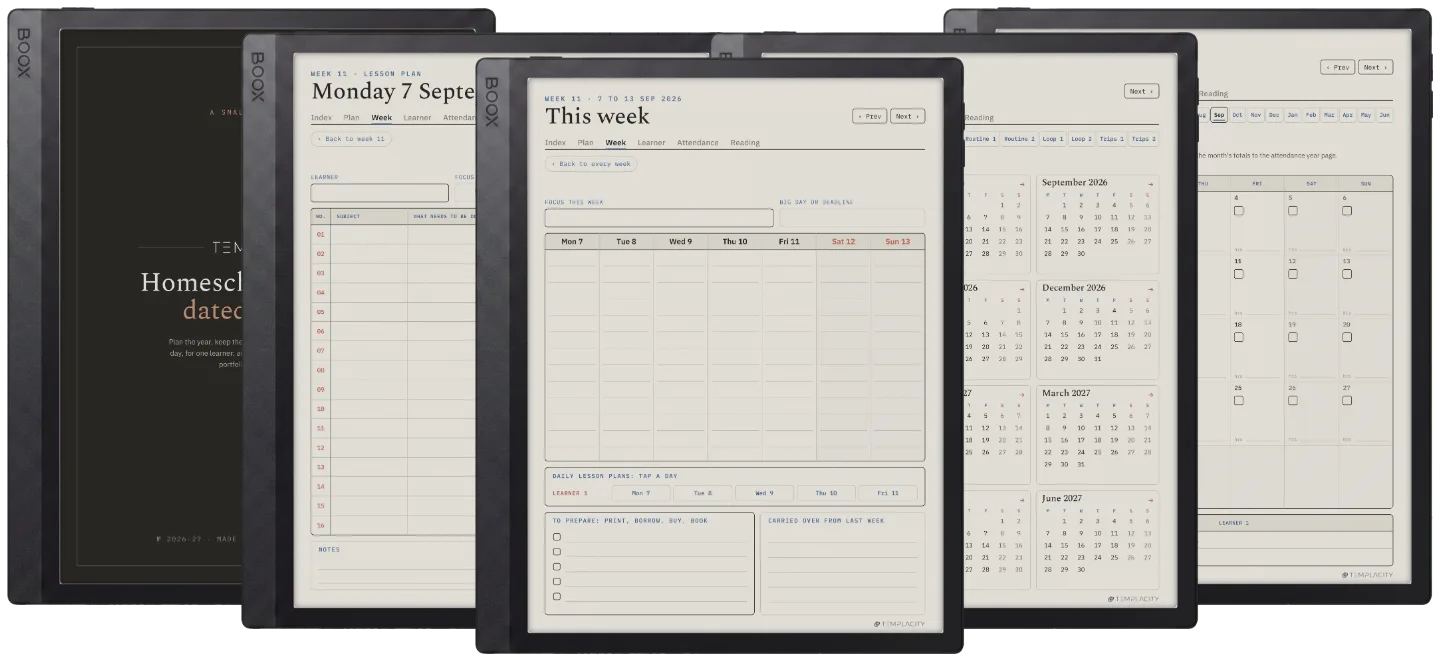 The Planner · Homeschool
