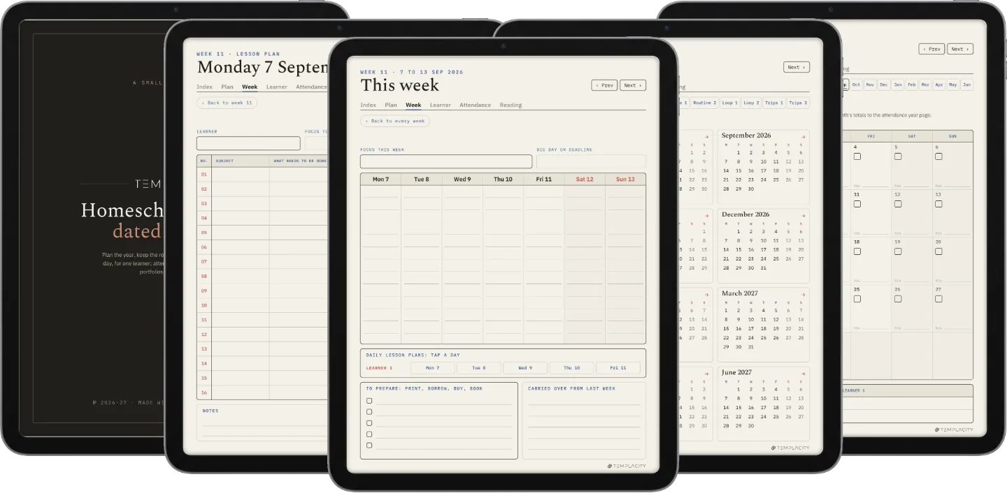 The Planner · Homeschool