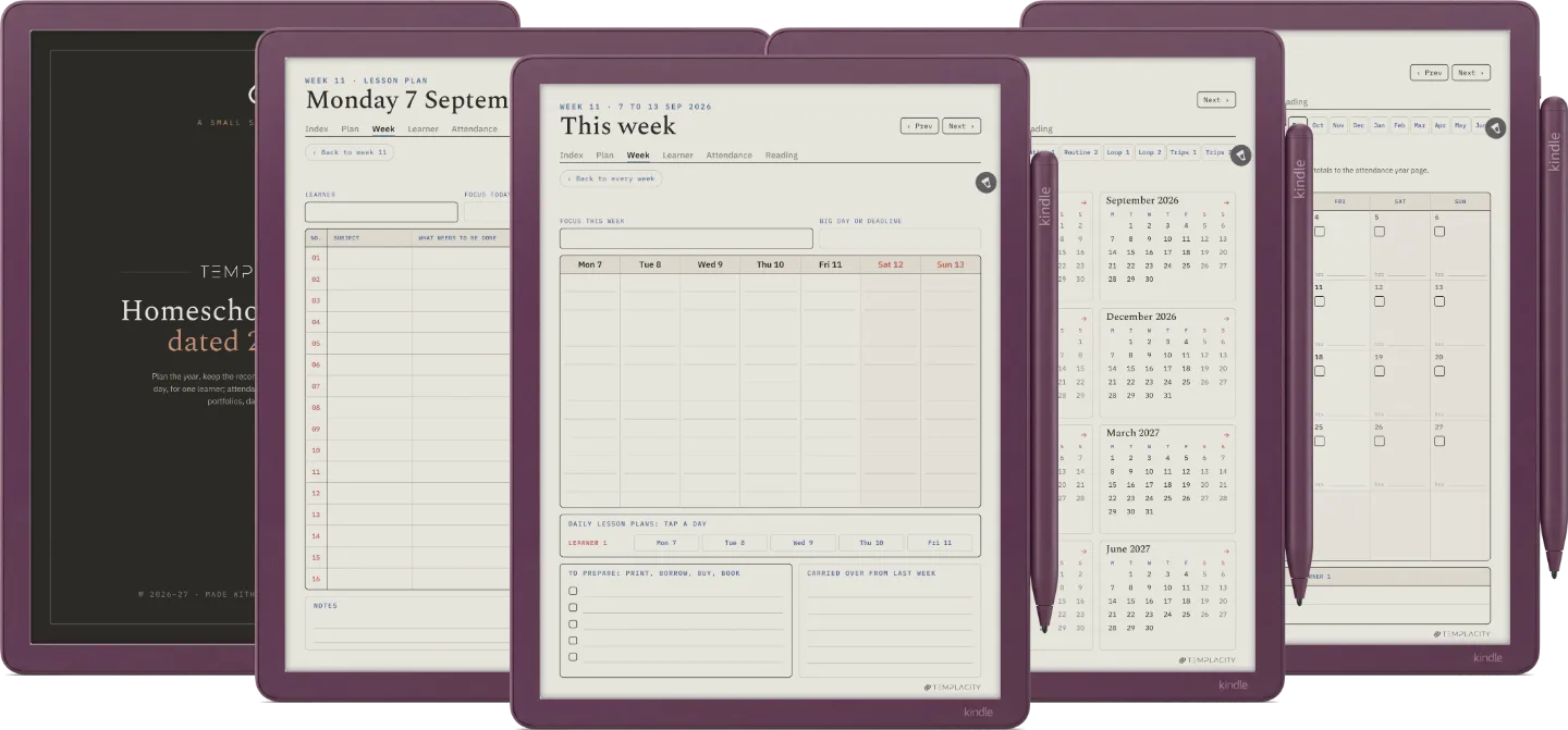 The Planner · Homeschool