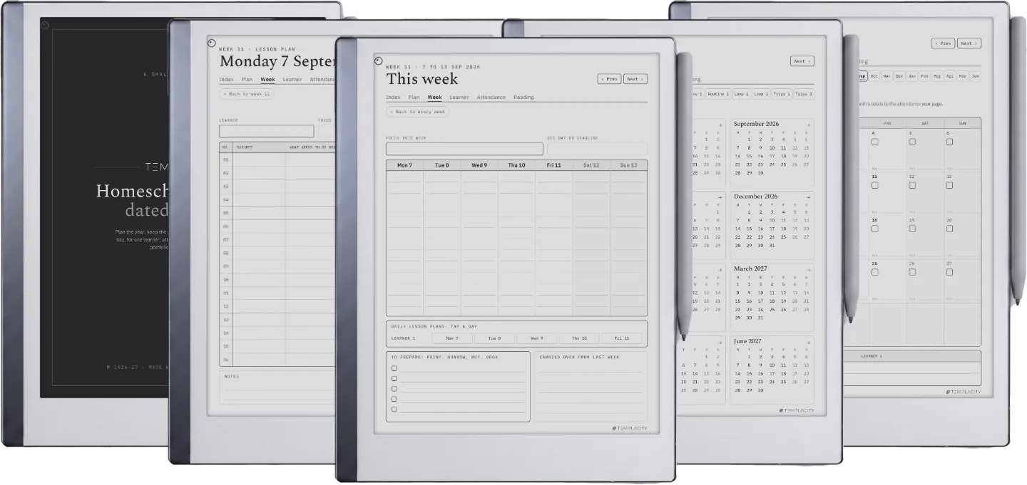 The Planner · Homeschool