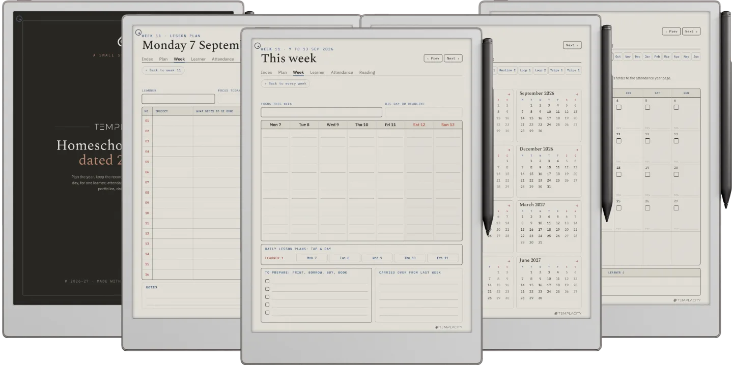 Homeschool Planner System