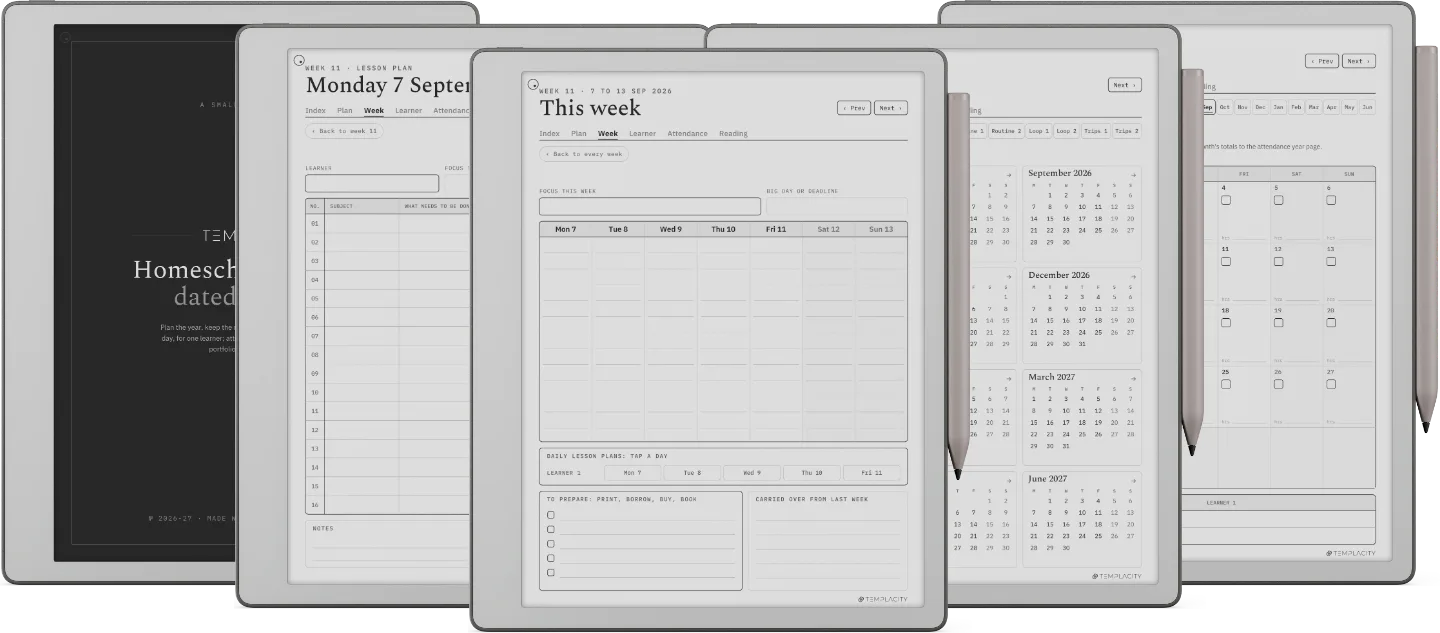 The Planner · Homeschool