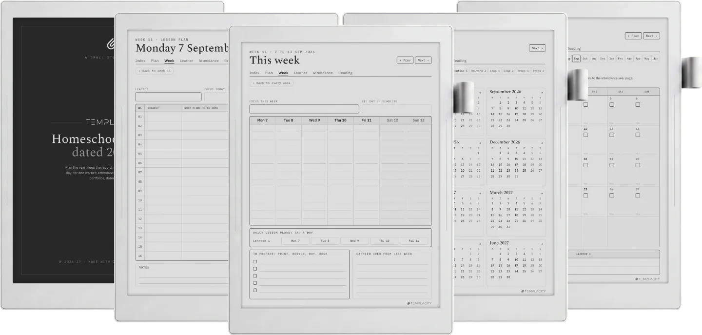 The Planner · Homeschool