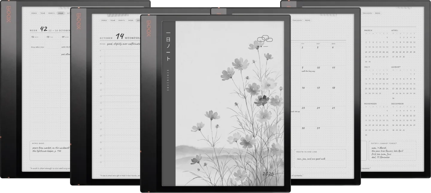 Ichinichi 一日 · A techo for e-ink