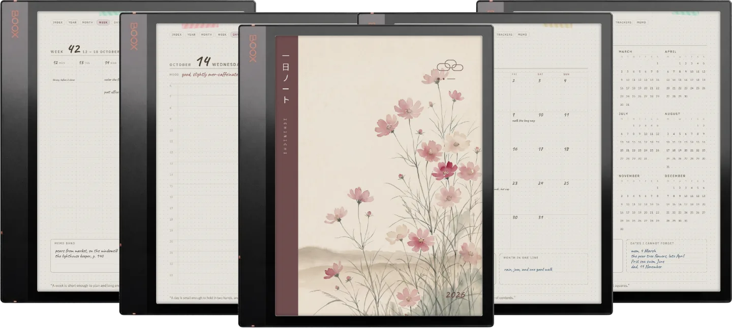 Ichinichi 一日 · A techo for e-ink
