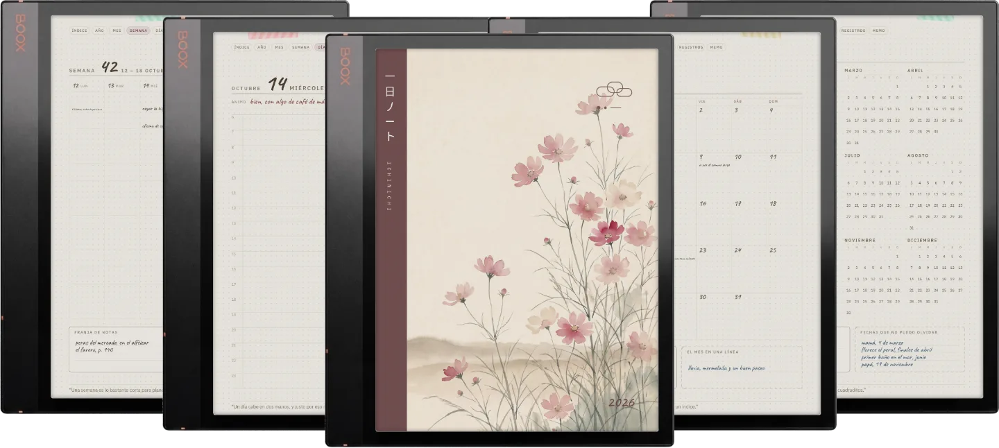 Ichinichi 一日 · Una agenda techo para e-ink