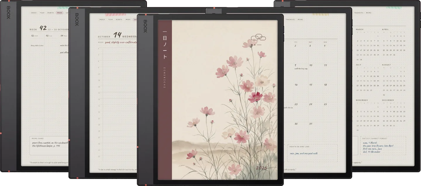 Ichinichi 一日 · A techo for e-ink