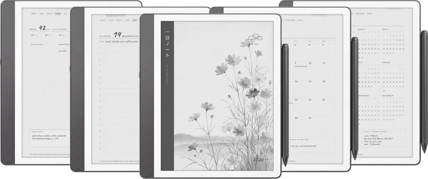 Ichinichi 一日 · A techo for e-ink